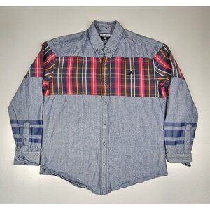 Staple Shirt‎ Mens XL Blue Chambray Long Sleeve Button Down Pigeon Industry.